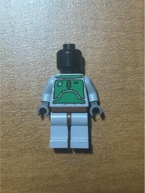 Lego Star Wars Boba Fett Gray sw0002A HEAD, TORSO, LEGS ONLY (NO HELMET)